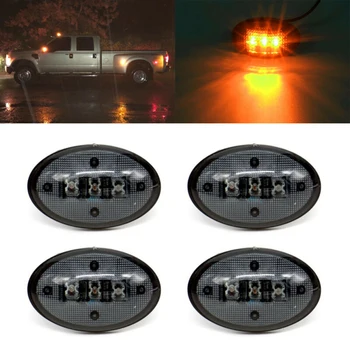 4pcs Dually Bed Fender Side Marker LED Lights Smoked For Ford F350 F450 F550 Amber Fender Side Marker Lights Lens
4pcs Dually Bed Fender Side Marker LED Lights Smoked For Ford F350 F450 F550 Amber Fender Side Marker Lights Lens