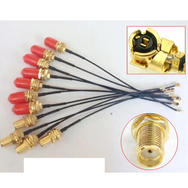IPEX to SMA female head external screw inner hole transfer wiring UF.L to SMA jumper coaxial cable 1.13 line 10CM
IPEX to SMA female head external screw inner hole transfer wiring UF.L to SMA jumper coaxial cable 1.13 line 10CM