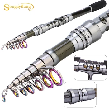 Sougayilang 99% Carbon Fiber Spinning Fishing Rod 1.8-3.3M Telescopic portable Tackle Sea Rod Fishing Tackle Pesca
Sougayilang 99% Carbon Fiber Spinning Fishing Rod 1.8-3.3M Telescopic portable Tackle Sea Rod Fishing Tackle Pesca
