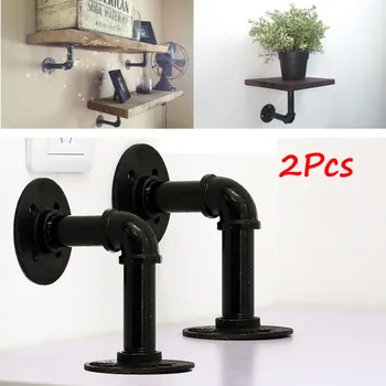 2Pcs 13x16cm Retro Black Iron Industrial Pipe Shelf Bracket Mounting Storage Bracket Holders Racks Home Decor Partition Su
2Pcs 13x16cm Retro Black Iron Industrial Pipe Shelf Bracket Mounting Storage Bracket Holders Racks Home Decor Partition Su