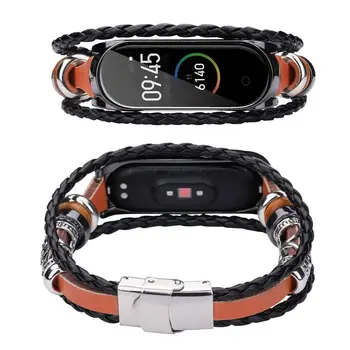Vintage Braided Rope Wristband Metal Buckle Watch Band Strap Replacement for xiaomi Mi Band 4/3 Bracelet Accessories X3UA
Vintage Braided Rope Wristband Metal Buckle Watch Band Strap Replacement for xiaomi Mi Band 4/3 Bracelet Accessories X3UA