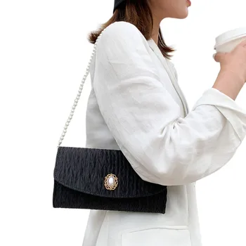 Handbag Female Small Bag Fold Small Square Bag Pearl Messenger Bag Armpit Bag
Handbag Female Small Bag Fold Small Square Bag Pearl Messenger Bag Armpit Bag