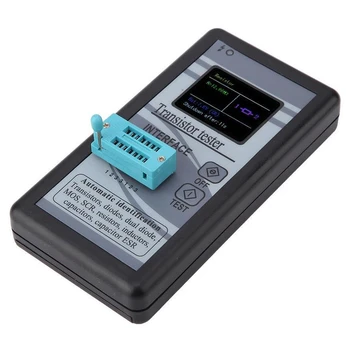 Multi-Purpose M328 Transistor Tester 128X160 Diode Thyristor Capacitance Resistor Inductance MOSFET ESR Meter 1.8 Inch LCD Digit
Multi-Purpose M328 Transistor Tester 128X160 Diode Thyristor Capacitance Resistor Inductance MOSFET ESR Meter 1.8 Inch LCD Digit