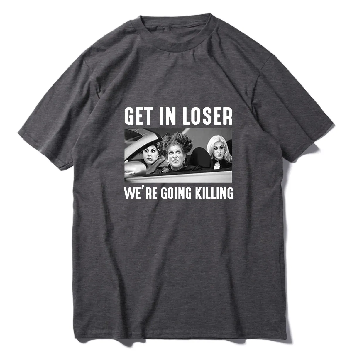 Envmenst 100% cotton t shirt women Horror T-Shirt Get In Loser Were Going Killing Hocus Pocus funny Halloween Gifts