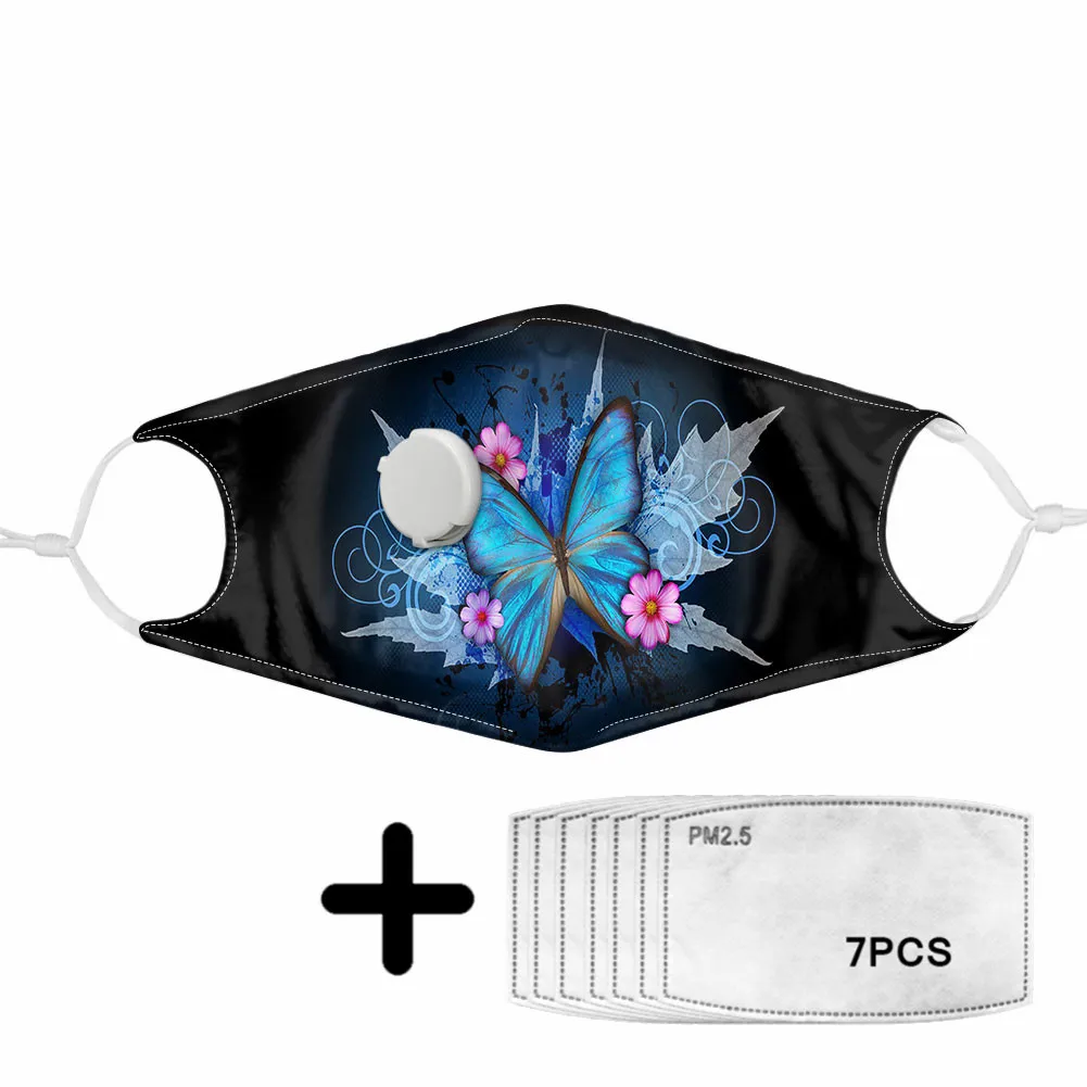 Black Mask with Pretty Butterfly Print Daily Mouth Protection and PM2.5 Filter Breathing Valve Mask Soft Elastic Mask Masque
Black Mask with Pretty Butterfly Print Daily Mouth Protection and PM2.5 Filter Breathing Valve Mask Soft Elastic Mask Masque