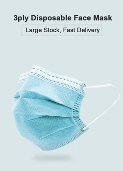 100pcs/pack Mouth Masks Anti Dust Face Mask Disposable Mask Filter 3-layer Meltblown cloth Masks Earloops Masks
100pcs/pack Mouth Masks Anti Dust Face Mask Disposable Mask Filter 3-layer Meltblown cloth Masks Earloops Masks
