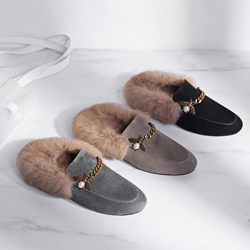 2019 Spring New Style Korean-style Dull Polish round-Toe Low Documentary Shoes Women's Rabbit Fur Slipper Loafers Fashion Fluffy
2019 Spring New Style Korean-style Dull Polish round-Toe Low Documentary Shoes Women's Rabbit Fur Slipper Loafers Fashion Fluffy