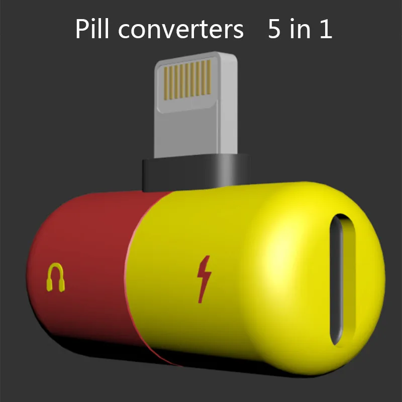 Pill Converters 2 In 1 Headphone Line Splitter for iPhone 7/8/7Plus/8Plus/X/ipad Support Data Transmission Call Line Control
Pill Converters 2 In 1 Headphone Line Splitter for iPhone 7/8/7Plus/8Plus/X/ipad Support Data Transmission Call Line Control