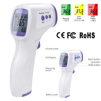 Infrared Thermometer Belovedone Wholesale Contactless Thermometer 2020 Digital Forehead Infrared Thermometer CK-1503
Infrared Thermometer Belovedone Wholesale Contactless Thermometer 2020 Digital Forehead Infrared Thermometer CK-1503