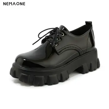 2020 New Pu Leather Fashion Platform Lace-Up Women Single Shoes Square High Heel All Match Ladies Pumps Large Size 34-43
2020 New Pu Leather Fashion Platform Lace-Up Women Single Shoes Square High Heel All Match Ladies Pumps Large Size 34-43