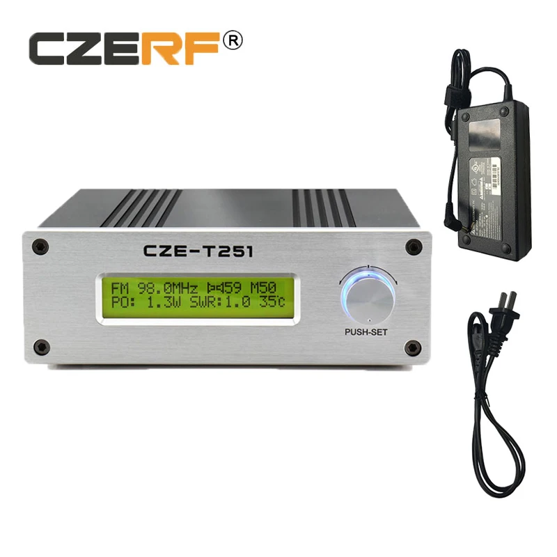 Free Shipping CZE-T251 25w Watts fm transmitter Mono/Stereo PLL Broadcast Station with Power supply
Free Shipping CZE-T251 25w Watts fm transmitter Mono/Stereo PLL Broadcast Station with Power supply