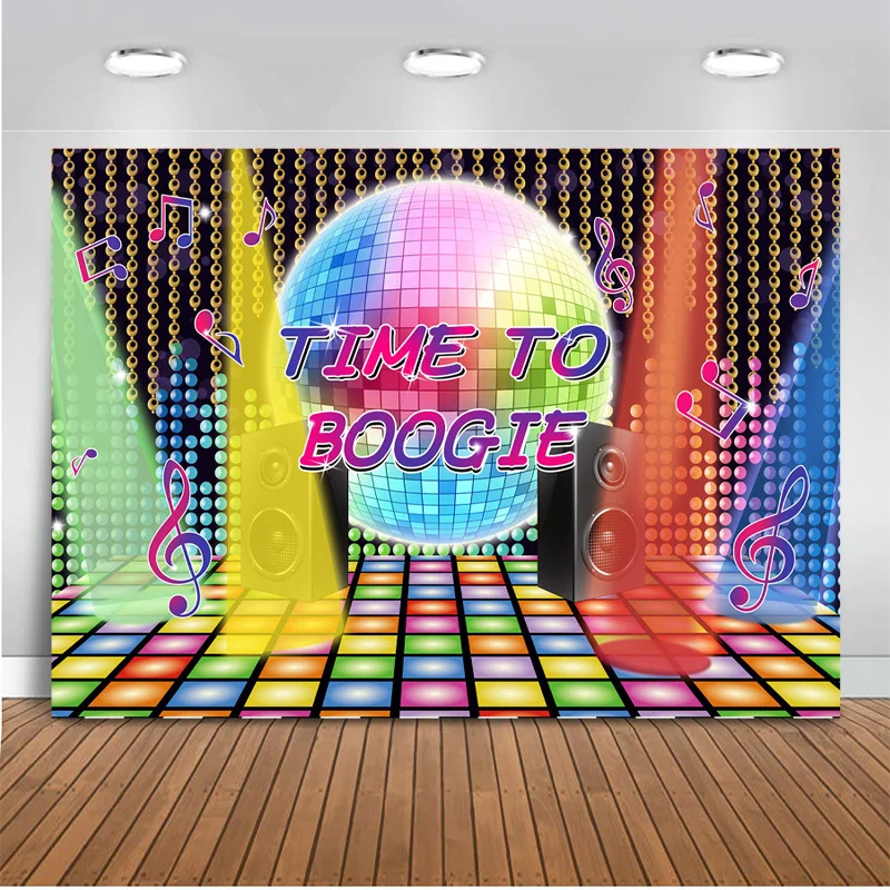 Time to Boogie Party Photography Backdrops Sound lighting Golden Bead Multicolored Background Curtain Studio Photo Backdrop
Time to Boogie Party Photography Backdrops Sound lighting Golden Bead Multicolored Background Curtain Studio Photo Backdrop