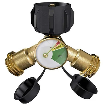 Gas Pressure Picnic Tank Adapter Y Splitter Easy Install Brass Camping With Gauge Indicator Tee Connector Outdoor Durable Meter
Gas Pressure Picnic Tank Adapter Y Splitter Easy Install Brass Camping With Gauge Indicator Tee Connector Outdoor Durable Meter