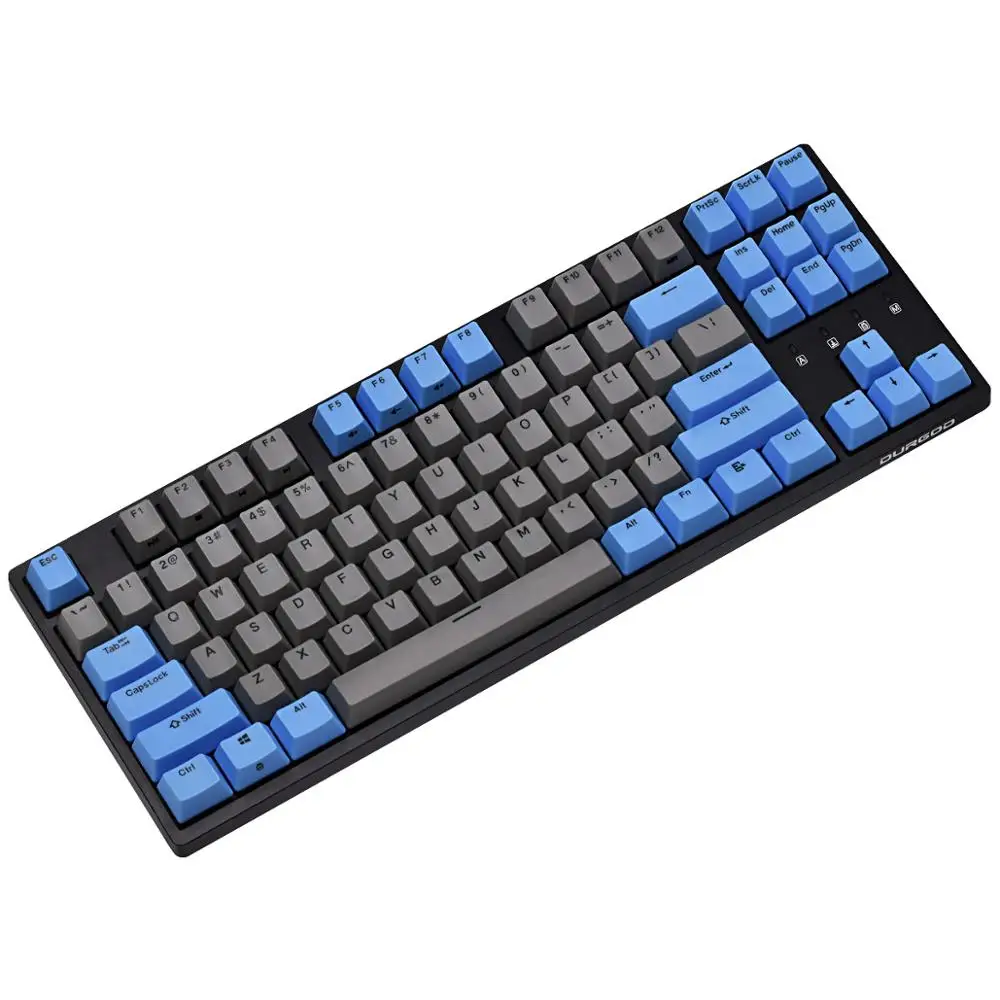 Durgod K320 механическая клавиатура TKL 87 клавиш PBT Doubleshot клавиши Cherry MX коричневый синий
