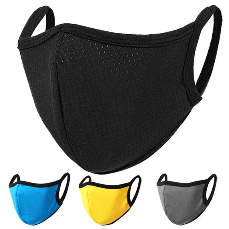 Ice Silk Summer Mask Unisex Fashion Quick-drying Face Masks Outdoor Sunscreen Breathable Mouth Masks Women Shield Mouth-muffle