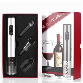 Set Of Aluminum Alloy + ABS Electric Automatic Wine Bottle Opener With Stopper Wine Pourers Paper Cutter
Set Of Aluminum Alloy + ABS Electric Automatic Wine Bottle Opener With Stopper Wine Pourers Paper Cutter