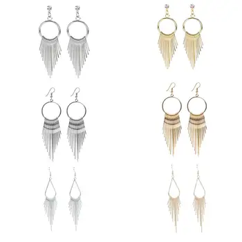 15 Pair New Exaggerated Long Crystal Tassel Dangle Earrings for Women Wedding Drop Earing Fashion Jewelry Accessoriess Gifts 
15 Pair New Exaggerated Long Crystal Tassel Dangle Earrings for Women Wedding Drop Earing Fashion Jewelry Accessoriess Gifts