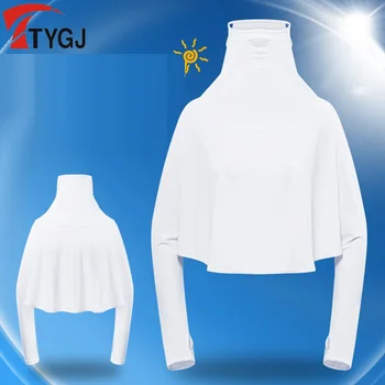 Women Outdoor Sun Protection Golf Shirts Summer Long Sleeve Tops With Mask for Riding Sports D0812
Women Outdoor Sun Protection Golf Shirts Summer Long Sleeve Tops With Mask for Riding Sports D0812