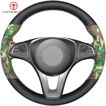 LQTENLEO Black Camouflage Artificial Leather Steering Wheel Cover For Mercedes Benz C180 C200 C260 C300 B200 E200 E300 CLS260 
LQTENLEO Black Camouflage Artificial Leather Steering Wheel Cover For Mercedes Benz C180 C200 C260 C300 B200 E200 E300 CLS260