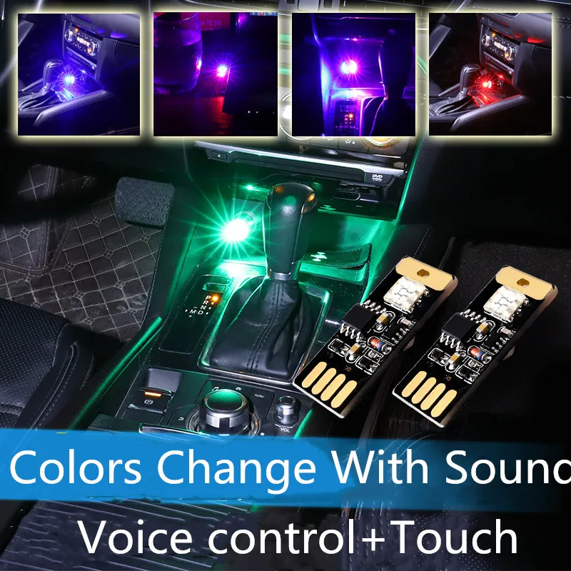 USB LED Color Music Playing Dimmable Inside Car Light Atmosphere Decorative Lamp Emergency Portable Plug and Voice Activated
USB LED Color Music Playing Dimmable Inside Car Light Atmosphere Decorative Lamp Emergency Portable Plug and Voice Activated