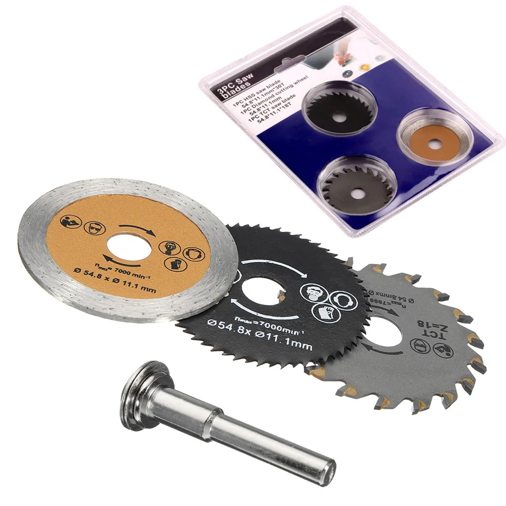 3 pcs Wood Cutting Blade Mini Circular Saw Blade construction tools electric saw Accessories for wood PVC copper plastic
3 pcs Wood Cutting Blade Mini Circular Saw Blade construction tools electric saw Accessories for wood PVC copper plastic