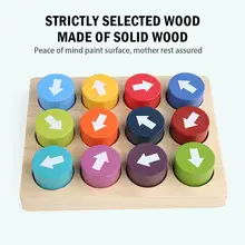 Kids Montessori Wooden Toys Children Arrow Matching Game Learning Color Direction Cognition Kindergarten Early Educational Toys
Kids Montessori Wooden Toys Children Arrow Matching Game Learning Color Direction Cognition Kindergarten Early Educational Toys