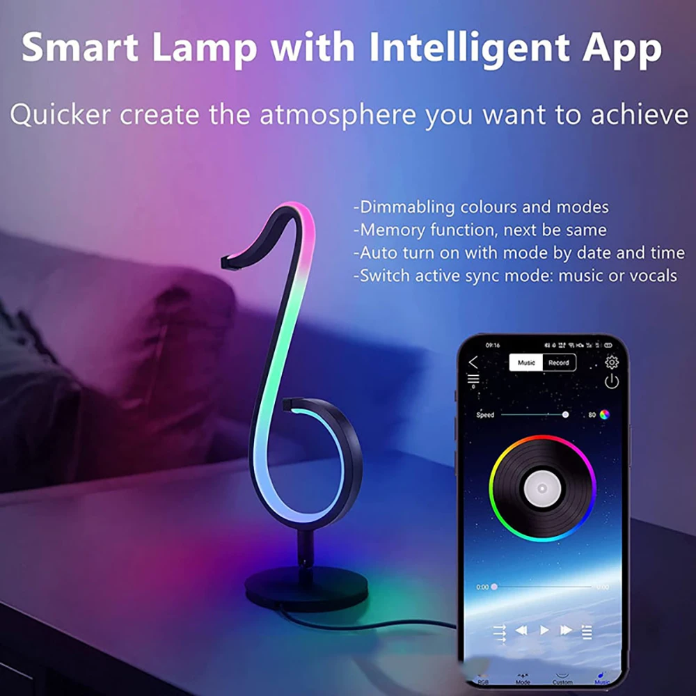 USB LED Music Note Night Light Bluetooth APP Remote Control Concert RGB Party Atmosphere Lamp Novelty Lighting Home Decoration
USB LED Music Note Night Light Bluetooth APP Remote Control Concert RGB Party Atmosphere Lamp Novelty Lighting Home Decoration