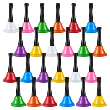 24Pcs Steel Hand Bell Call Service Hand Bells Colorful Note Handbell with Black Wooden Handles for School Dinner Calling
24Pcs Steel Hand Bell Call Service Hand Bells Colorful Note Handbell with Black Wooden Handles for School Dinner Calling