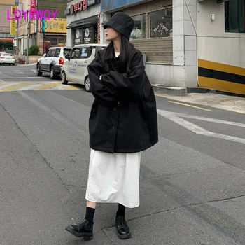 2020 autumn and winter Korean style loose woolen coat Turn-down Collar Single Breasted Solid Regular Cotton Full Loose
2020 autumn and winter Korean style loose woolen coat Turn-down Collar Single Breasted Solid Regular Cotton Full Loose