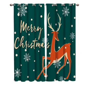Christmas Themed Snowflakes Deer Patterns Blackout Window Curtains Living Room Curtain Kitchen Blackout Curtains
Christmas Themed Snowflakes Deer Patterns Blackout Window Curtains Living Room Curtain Kitchen Blackout Curtains