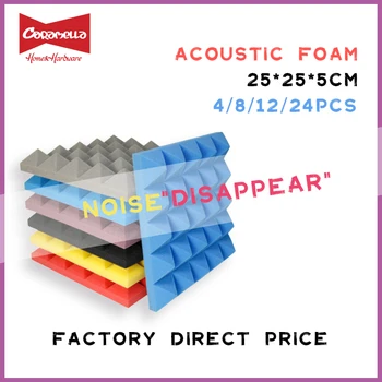 250x250x50mm 8/12/24pcs Studio Acoustic Soundproof Foam Pyramid Sound Absorption Treatment Panel Tile Wedge Protective Sponge
250x250x50mm 8/12/24pcs Studio Acoustic Soundproof Foam Pyramid Sound Absorption Treatment Panel Tile Wedge Protective Sponge