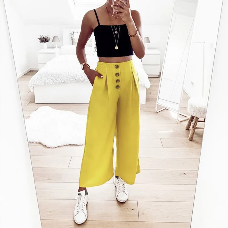 Women Spring Summer Casual Loose Pants Retro Casual Wrinkle Solid Color Elegant Wide Leg Trousers Palazzo
Women Spring Summer Casual Loose Pants Retro Casual Wrinkle Solid Color Elegant Wide Leg Trousers Palazzo