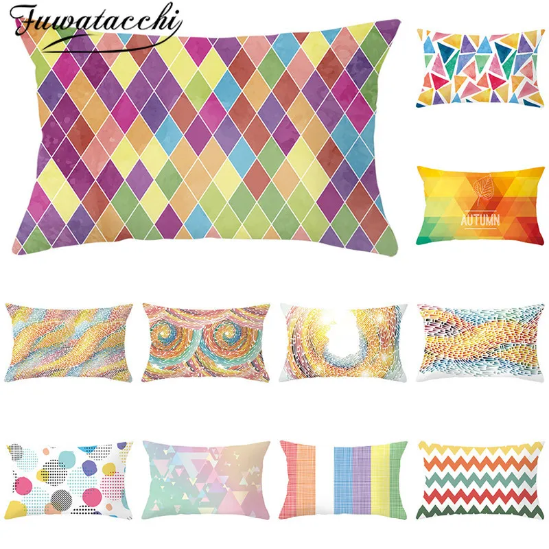 Fuwatacch Geometric Pattern Cushion Cover Colorful Syle Throw Pillow Covers Decorative for Home Decoration Pillowcases 30*50cm
Fuwatacch Geometric Pattern Cushion Cover Colorful Syle Throw Pillow Covers Decorative for Home Decoration Pillowcases 30*50cm