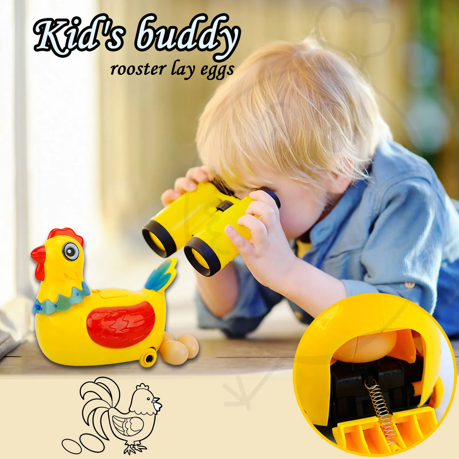 Children Fun Toy Laying Egg duck Robot Doll Can Running Interactive music toy With light Educational Toys
Children Fun Toy Laying Egg duck Robot Doll Can Running Interactive music toy With light Educational Toys