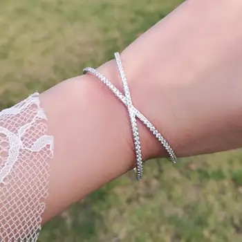 Hot Classic Brand Jewelry Cross pave Simulated Diamond Woman Bangle white gold filled Top Quality Bracelet Bangle Gift
Hot Classic Brand Jewelry Cross pave Simulated Diamond Woman Bangle white gold filled Top Quality Bracelet Bangle Gift