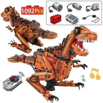 1092PCS Ideas Creators Electric Tyrannosaurus Modle Sets Building Blocks Jurassic Technic Dinosaur Bricks Toys For Boys
1092PCS Ideas Creators Electric Tyrannosaurus Modle Sets Building Blocks Jurassic Technic Dinosaur Bricks Toys For Boys