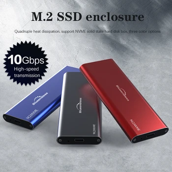M.2 NVME mobile hard disk box USB3.1 high-speed transmission aluminum alloy quadruple heat dissipation SSD solid state hard disk
M.2 NVME mobile hard disk box USB3.1 high-speed transmission aluminum alloy quadruple heat dissipation SSD solid state hard disk