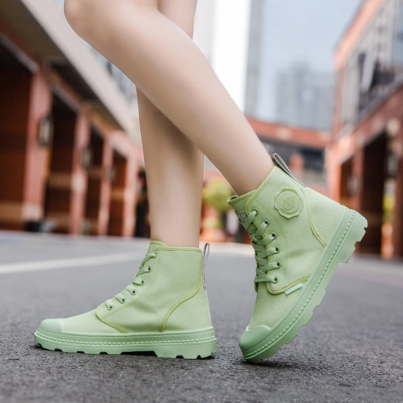 Fires 2019 Fashion High Top Sneakers Canvas Shoes Women Casual Shoes White Flat Female Basket Lace Up Solid Trainers Chaussure
Fires 2019 Fashion High Top Sneakers Canvas Shoes Women Casual Shoes White Flat Female Basket Lace Up Solid Trainers Chaussure