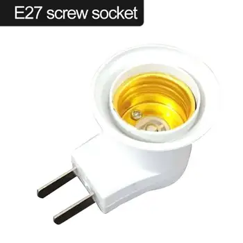 1PC Practical White E27 LED Light Socket To EU Plug Holder Adapter Converter ON/OFF For Bulb Lamp
1PC Practical White E27 LED Light Socket To EU Plug Holder Adapter Converter ON/OFF For Bulb Lamp
