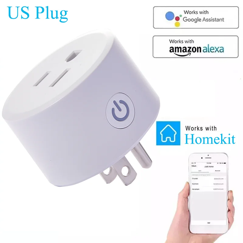 16A Wireless Wifi Smart Socket 90-250V Portable US Timing Socket Smart Home Voice Control Work With Siri Alexa Google Home
16A Wireless Wifi Smart Socket 90-250V Portable US Timing Socket Smart Home Voice Control Work With Siri Alexa Google Home