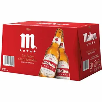 Bier Mahou 5 Sterne 24x25cl (Pack 24 Flaschen) 
Bier Mahou 5 Sterne 24x25cl (Pack 24 Flaschen)