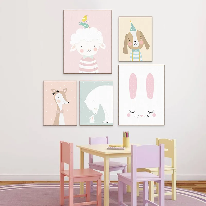 Modern Home Kid Room Decor 70*100cm New Cartoon Animal Deer Lion Bear Minimalist Art Canvas Poster Painting Wall Picture Print
Modern Home Kid Room Decor 70*100cm New Cartoon Animal Deer Lion Bear Minimalist Art Canvas Poster Painting Wall Picture Print