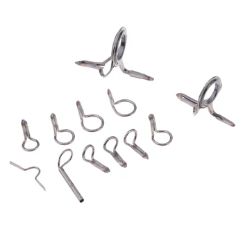24pcs Fishing Rod Guide Set Fly Rod Building Hard Snake Guides Tip 
24pcs Fishing Rod Guide Set Fly Rod Building Hard Snake Guides Tip