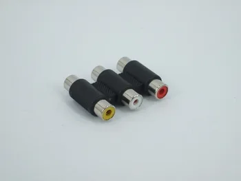 Jack Connector Coupler Adapter Triple 3RCA AV Audio Video Female Extension Adaptor For Multimedia
Jack Connector Coupler Adapter Triple 3RCA AV Audio Video Female Extension Adaptor For Multimedia