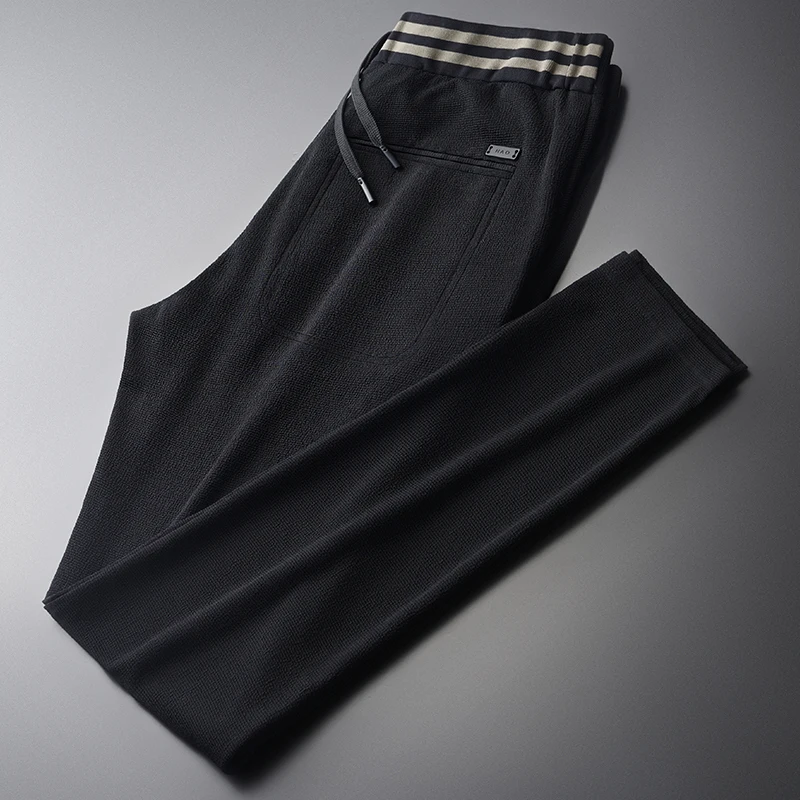 Rib Mens Luxury Black Elastic Waist Drawstring Casual Sport Male Pants Plus Size 4xl Slim Fit Men's Trousers
Rib Mens Luxury Black Elastic Waist Drawstring Casual Sport Male Pants Plus Size 4xl Slim Fit Men's Trousers