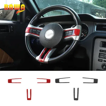 BAWA Carbon Fiber Car Interior Steering Wheel Decoration Stickers Cover Accessories For Ford Mustang 2009-2013 
BAWA Carbon Fiber Car Interior Steering Wheel Decoration Stickers Cover Accessories For Ford Mustang 2009-2013