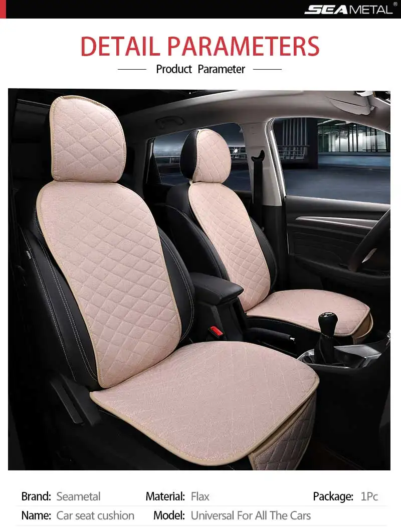 2Pcs Car Seat Cushion Protector Pad Mat Wearproof Black PU Anti-slip Four Season