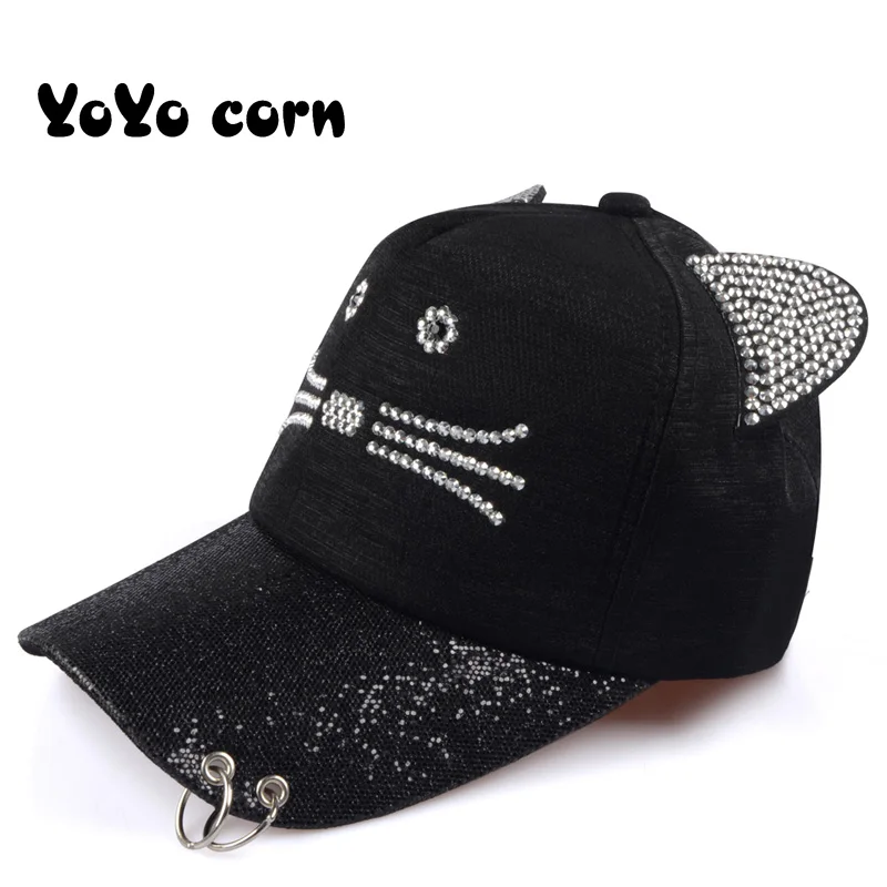 New Pretty Adjustable Women Girls Hats For Party Club Gathering Cat ring hat Sequins Paillette Bling Shinning Mesh Baseball Cap
New Pretty Adjustable Women Girls Hats For Party Club Gathering Cat ring hat Sequins Paillette Bling Shinning Mesh Baseball Cap