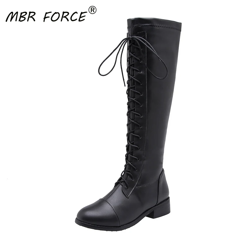 MBR FORCE Spring Autumn Women Shoes Casual High Top Long Boots Lace-Up Comfortable Cool Girl female Boots Sneakers Size 34-43
MBR FORCE Spring Autumn Women Shoes Casual High Top Long Boots Lace-Up Comfortable Cool Girl female Boots Sneakers Size 34-43