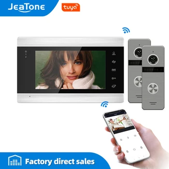 JeaTone Tuya WiFi Video Door Phone Video Intercom with 2 Doorbells For Home, Double unlock function, APP Access Control System
JeaTone Tuya WiFi Video Door Phone Video Intercom with 2 Doorbells For Home, Double unlock function, APP Access Control System